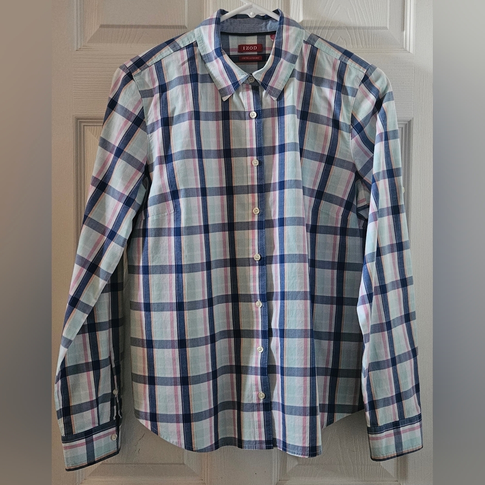 NWOT IZOD Women's Plaid Shirt